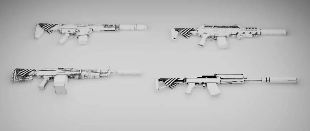 WHITE USA GUNPACK